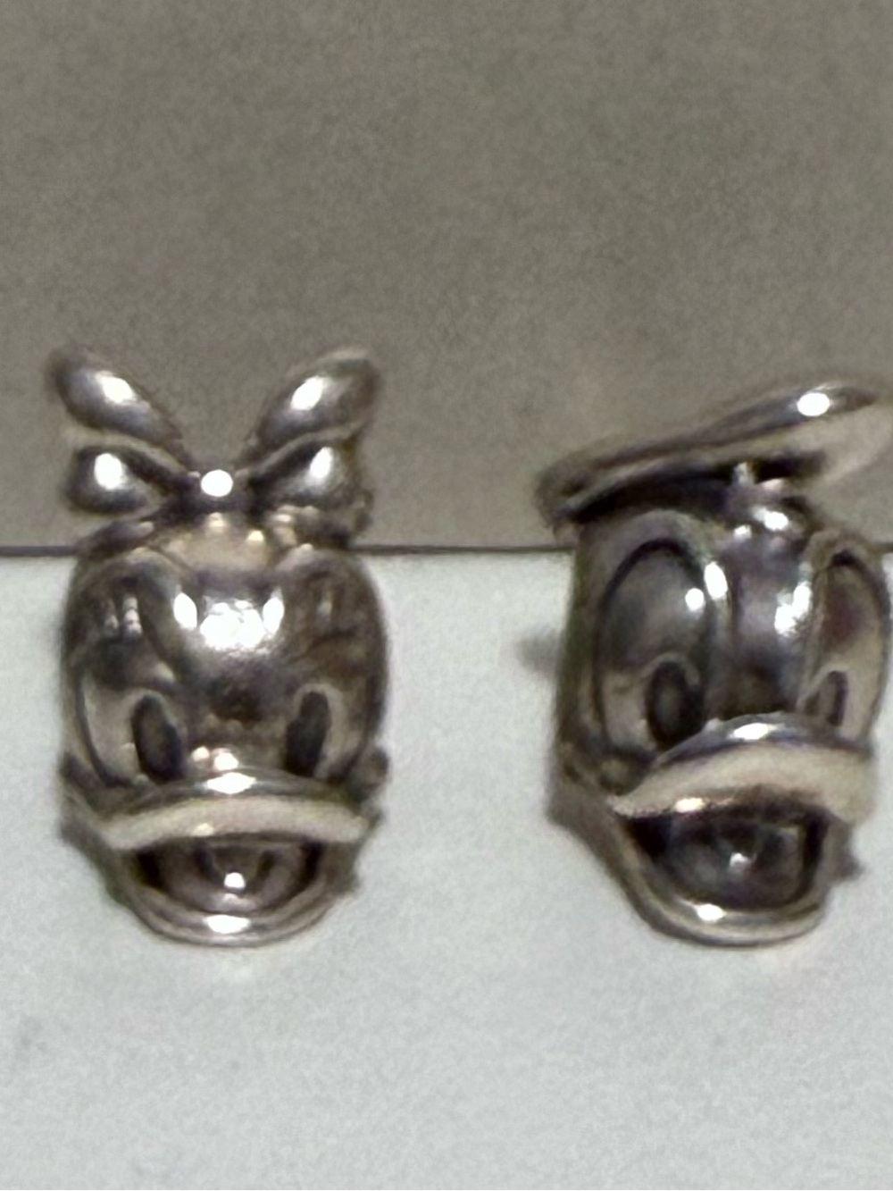 Pandora Silver Daisy & Donald Duck Charms